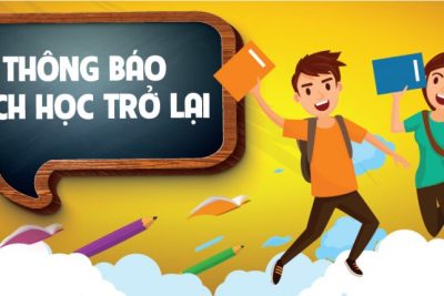 Thông báo việc cho trẻ mầm non được trở lại trường học trực tiếp